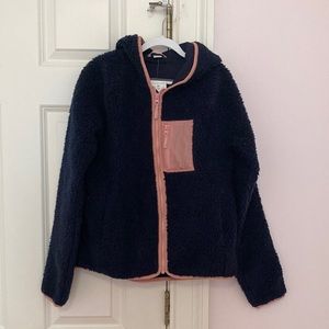 Crewcuts Girls Sherpa Hooded Fleece - New With Tags
